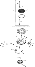 Part Location Diagram of 24522244 Kohler Shortblock