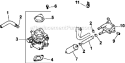 Fuel System Diagram and Parts List for CV23-75567  Kohler Engine