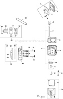Page H Diagram and Parts List for CV23-75573  Kohler Engine
