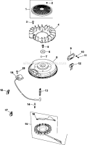 Page J Diagram and Parts List for CV23-75579  Kohler Engine