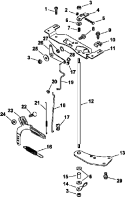 Engine Controls Group Diagram and Parts List for CV23-75591  Kohler Engine