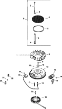 Page J Diagram and Parts List for CV20-65593  Kohler Engine
