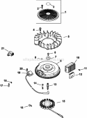 Page J Diagram and Parts List for CV23-75619  Kohler Engine