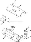 Page G Diagram and Parts List for CV22-75525  Kohler Engine