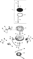 Page J Diagram and Parts List for CV25-69515  Kohler Engine