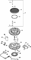 Page J Diagram and Parts List for CV22-67533  Kohler Engine