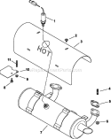 Part Location Diagram of 2406846-S Kohler Muffler