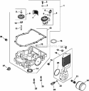 Page K Diagram and Parts List for CV26-79516  Kohler Engine