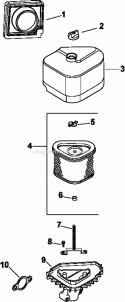 Page A Diagram and Parts List for CV490-27504  Kohler Engine