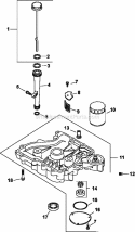 Part Location Diagram of 1219956-S Kohler Oil Pan
