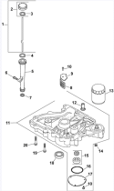 Oil_Pan_Lubrication Diagram and Parts List for CV490-27508  Kohler Engine