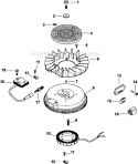 Page J Diagram and Parts List for CV492-27518  Kohler Engine