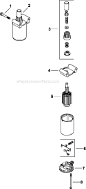 Page M Diagram and Parts List for CV492-27534  Kohler Engine