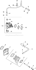 Page H Diagram and Parts List for CV492-27534  Kohler Engine