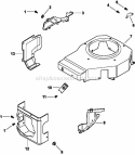Page B Diagram and Parts List for CV490-27503  Kohler Engine