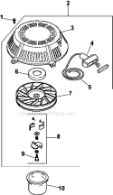 Page L Diagram and Parts List for CV493-27512  Kohler Engine