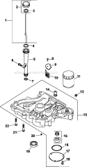 Page K Diagram and Parts List for CV493-27513  Kohler Engine