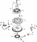 Page J Diagram and Parts List for CV493-27520  Kohler Engine