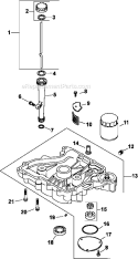 Page K Diagram and Parts List for CV493-27521  Kohler Engine