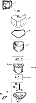 Page A Diagram and Parts List for CV493-27526  Kohler Engine
