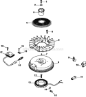 Page J Diagram and Parts List for CV493-27543  Kohler Engine