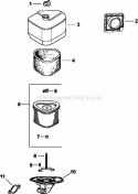 Page A Diagram and Parts List for CV460-26514  Kohler Engine