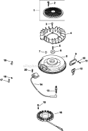 Page J Diagram and Parts List for CV20-65620  Kohler Engine