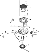 Page J Diagram and Parts List for CV20-65542  Kohler Engine