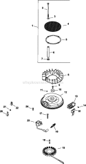Page K Diagram and Parts List for CV20-65590  Kohler Engine