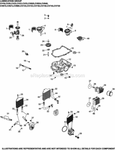 Lubrication_Group-Composite_Cv18-750 Diagram and Parts List for CV640-3037  Kohler Engine