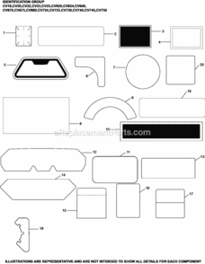 Identification_Group_12-24-554_Cv18-750 Diagram and Parts List for CV640-3037  Kohler Engine
