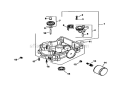 Oil PanLubrication Diagram and Parts List for CV674-75544  Kohler Engine