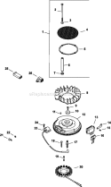 Page J Diagram and Parts List for CV23-75547  Kohler Engine