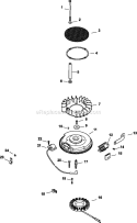 Page K Diagram and Parts List for CV680-3022  Kohler Engine