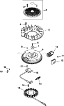 Page J Diagram and Parts List for CV23-75613  Kohler Engine