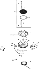 Page J Diagram and Parts List for CV23-75618  Kohler Engine