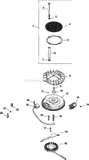 Page M Diagram and Parts List for CV23-75513  Kohler Engine