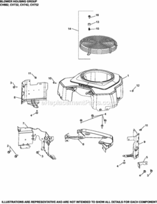 Blower_Housing_Group6-24-503_Cv682-752 Diagram and Parts List for CV682-3011  Kohler Engine