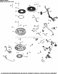 Ignition_Group5-24-1371_Cv682-752 Diagram and Parts List for CV682-3012  Kohler Engine