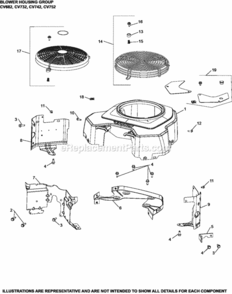 Blower_Housing_Group6-24-510_Cv682-752 Diagram and Parts List for CV682-3014  Kohler Engine