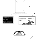 Decals 12-24-333 Diagram and Parts List for CV730-0004  Kohler Engine