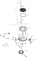Ignition/Electrical Diagram and Parts List for CV730-0005  Kohler Engine