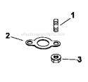 Exhaust Diagram and Parts List for CV730-0006  Kohler Engine