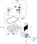 Page K Diagram and Parts List for CV730-0008  Kohler Engine