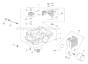 Oil Pan/Lubrication Diagram and Parts List for CV730-0011  Kohler Engine