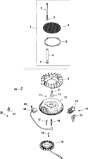 Page J Diagram and Parts List for CV730-0014  Kohler Engine