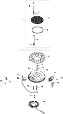 Page J Diagram and Parts List for CV730-0023  Kohler Engine