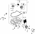 Page K Diagram and Parts List for CV25-69510  Kohler Engine