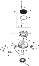 Page J Diagram and Parts List for CV730-3136  Kohler Engine