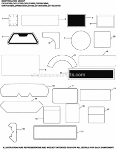 Part Location Diagram of 24113418-S Kohler Decal Lpac,725Cc/Cv-Ch730